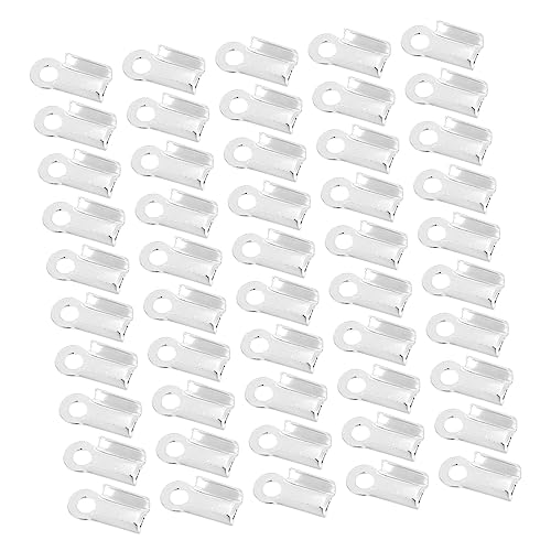 GLSTOY Strong Tarnish-Resistant Stainless Steel Crimp Ends 500pcs for Jewelry Making DIY Handmade