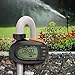 TACKLIFE Watering Timer, Solar Powerd Garden Timer Capable for One Year, Huge LCD Display Screen, Big comfortable Buttons, Smooth and Concise Oval Design, Single-valve, GWT1A