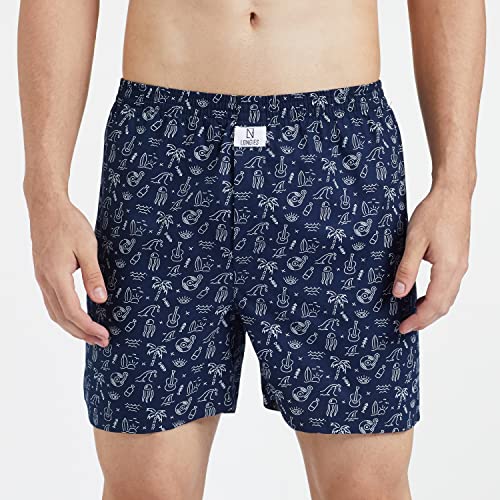 Image of Longies Men's Cotton Printed Regular Boxer Shorts
