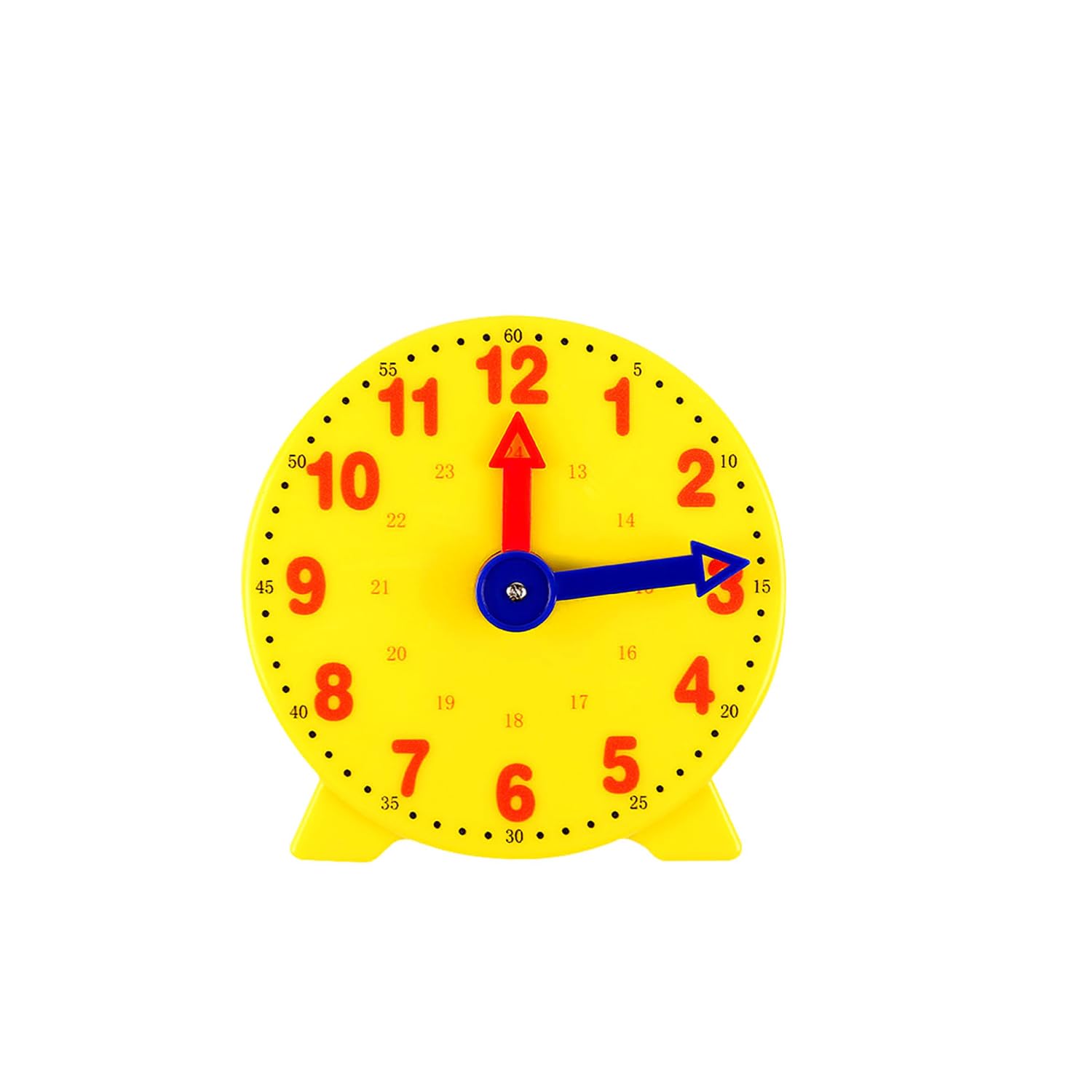 Fizzix 24-Hour Teaching Clock, Colorful Educational Clock - Interactive Teaching Time Learning Clock - 10cm