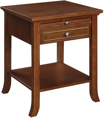 Miniatura 7 de Convenience Concepts American Heritage - Librero de escalera con cajón para archivos, Madera, Blanco Blanco,Azul cobalto,Espresso,Gris,Tapa de