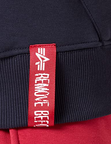 Alpha Industries Basic Hoody Kapuzensweat für Herren Rep.Blue – Ansicht 6