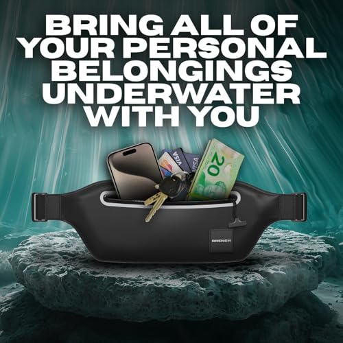 Image of Drench Waterproof Waist Pouch with Floating Waterproof Phone Case | Submersible Dry Bag Fanny Pack | Phone Holder for Swimming, Boating, SUP, Snorkeling | IPX8 Floating Phone Pouch Included