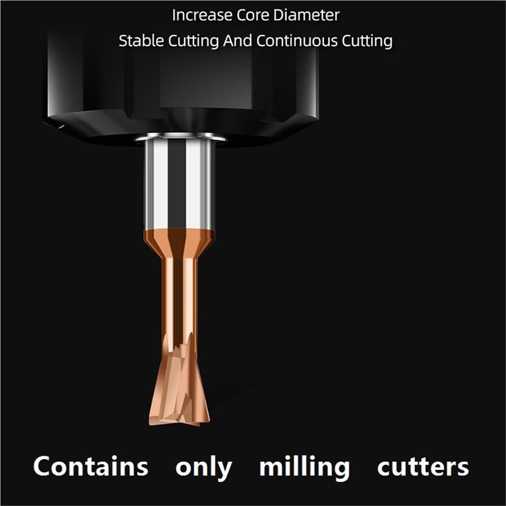 Herramienta para cortar metales Fresa de cola milano HRC55 for ranurado acero, fresa con recubrimiento nanométrico for equipos CNC precisión (1 pieza)