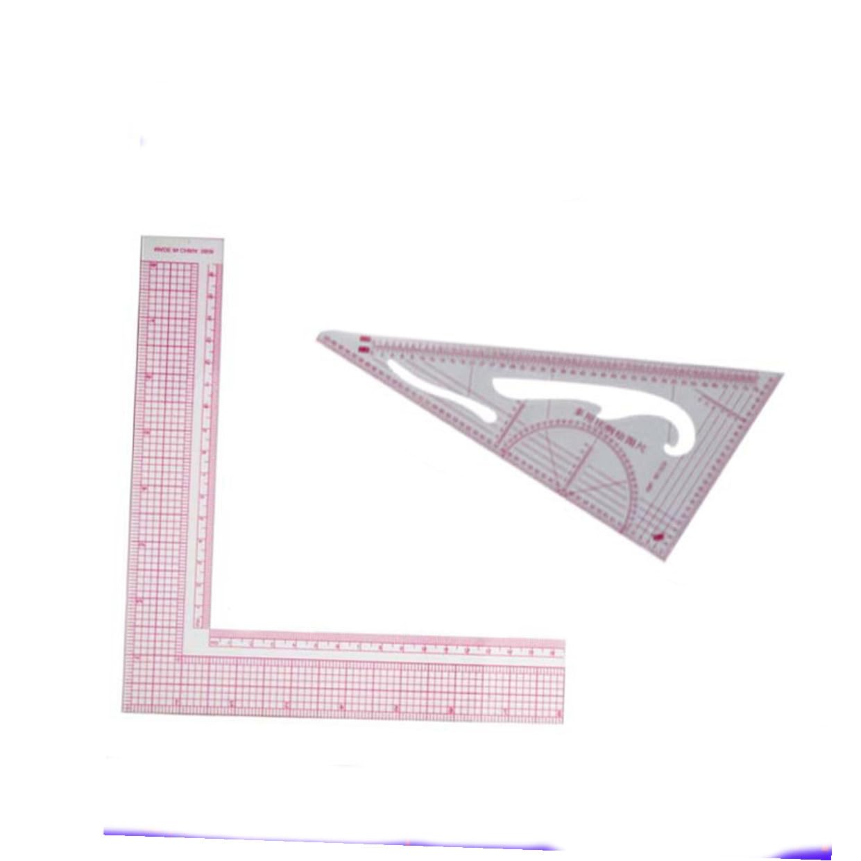 PLAFOPE 7 piezas Kit de Reglas de Costura para Patchwork y Confección Acrílicas Multifuncionales para Medir con Alta Precisión para Diseño de Ropa y Manualidades DIY Casa