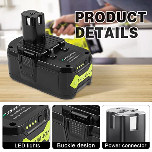 Replacement Battery for Ryobi 18V Lithium Battery