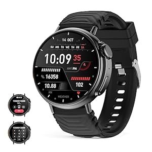 Smart Watch Ultra 1.52″ Round HD Display with call (receive/make call)Ai Voice,Music Player, Fitness watch for men women Waterproof Activity Tracker with 120 Modes Sports for Iphone Andorid phones