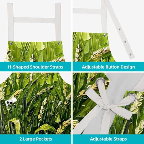 Tablier de cuisine imperméable de qualité supérieure avec attaches ajustables