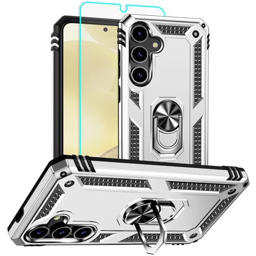 Coque Samsung S24 béquille rotative 360 et protection militaire