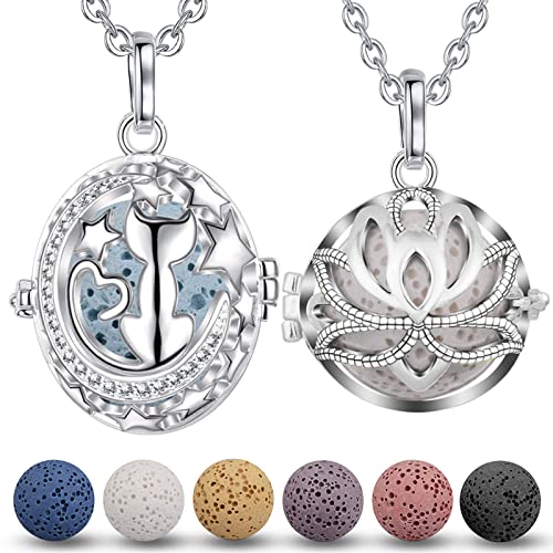 Collares aromáticos difusores con aceites esenciales, pack 2