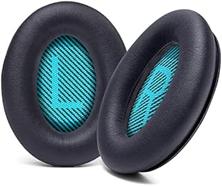WC Wicked Cushions Premium Replacement Ear Pads for Bose Headphones - Compatible with QC15 / QC25 / QC35 & 35 ii / QC2 / AE2 / AE2i / AE2W / Soundlink - Softer Leather, Luxury Memory Foam | (Black)