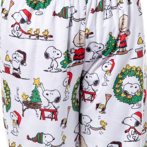 Peanuts Kids Christmas Time All Over Print Smooth Touch Fleece Sleep Bottoms Lounge Pajama Pants for Boys Girls4