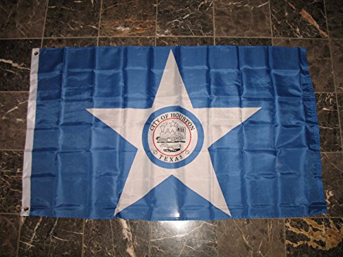 3X5 City Of Houston Texas Flag 3'X5' House Banner Brass Grommets Super Polyester