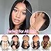 OLFORY 13x4 Lace Front Wigs Human Hair Bob Wigs for Black Women Straight Bob Wig HD Lace Front Wigs Human Hair Pre Plucked 180% Density Natural Black Color 12 inch