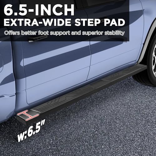 Estribos aluminio 6.5" compatibles GMC Sierra 1500 2019-2025 miniatura 3