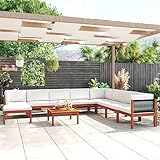 Photo Gallery fudugehmiofwfjj set divani da giardino 9 pz con cuscini crema massello acaciatavolo e sedie da giardino salotto da giardino giardino arredo esterno suitable for gardens, courtyards Photo Gallery fudugehmiofwfjj set divani da giardino 9 pz con cuscini crema massello acaciatavolo e sedie da giardino salotto da giardino giardino arredo esterno suitable for gardens, courtyards