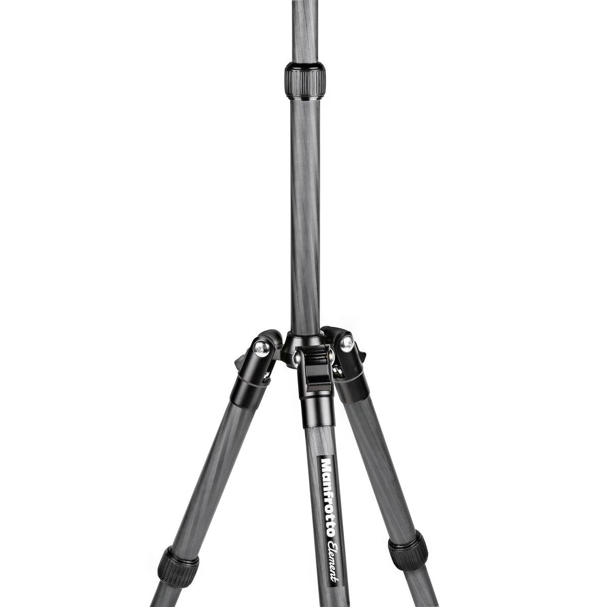 Manfrotto Element Traveller - Trípode pequeño (5 Secciones de Fibra de Carbono, con rótula