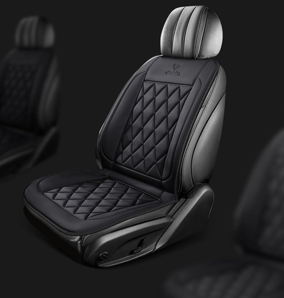 Buybai 2 Pack Car Seat Covers Set Universal Car Seat Cover Comfortable Leather Seat Cushion Automatic Seat Protector — view 7