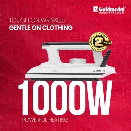 Image of Goldmedal Neo 1000W Faster Heating Dry Iron|5 - Fabric Setting