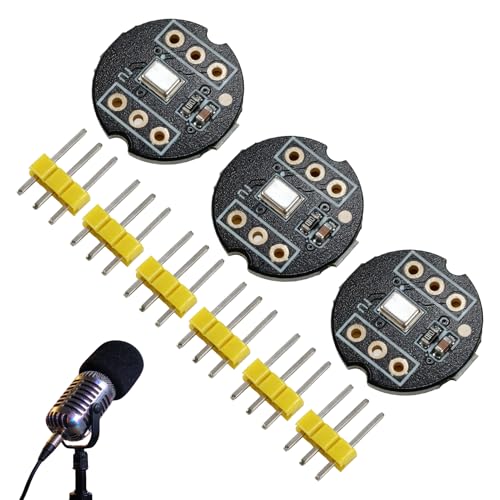 3 unidades módulo de micrófono omnidireccional I2S, salida
