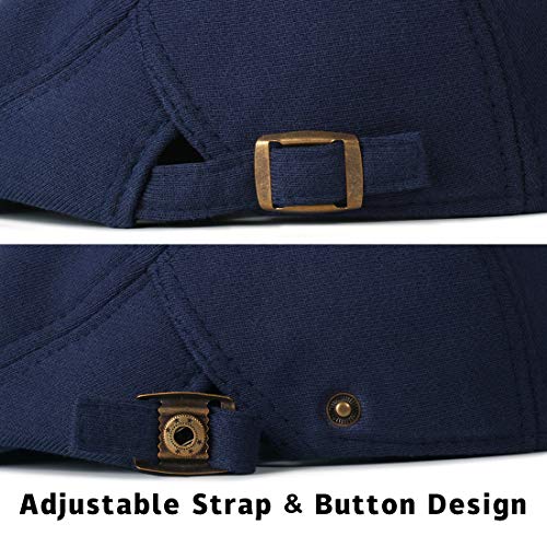 Image of WETOO Men's Flat Cap Gatsby Newsboy Lvy Irish Hats Driving Cabbie Hunting Cap