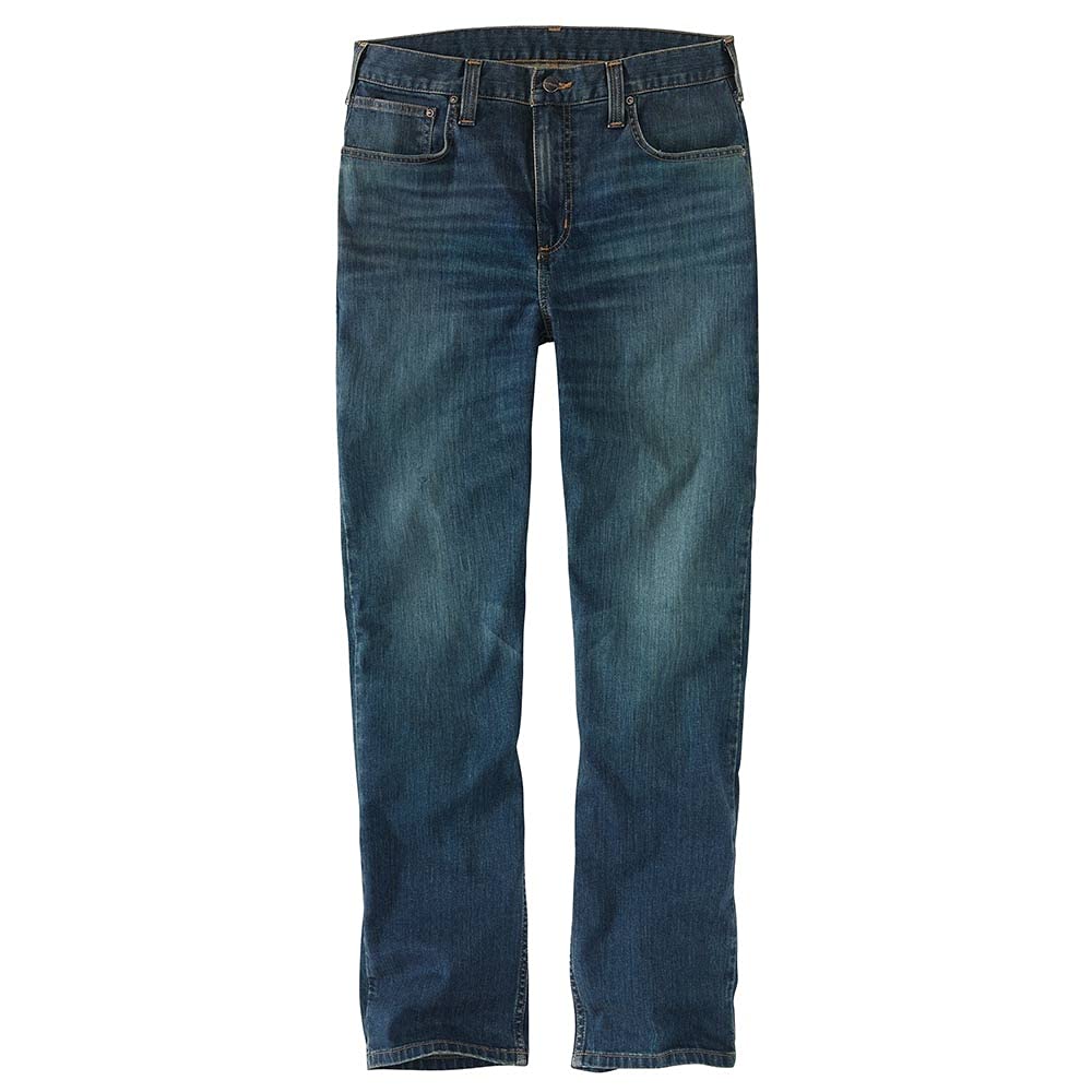 Carhartt Men's Rugged Flex Relaxed Fit Low Rise 5-Pocket Tapered Jean, Canyon, 40W x 34L