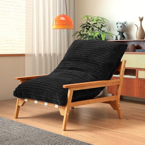 Sillón Plegable Peluche Negro