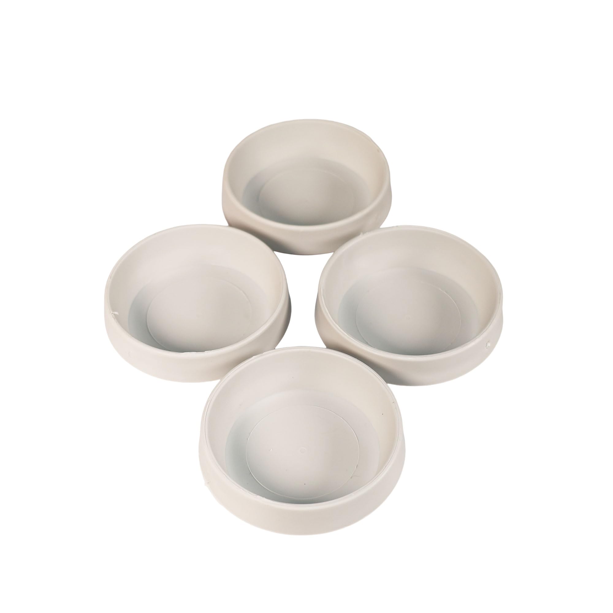 Rubber Castor Cups for Furniture Legs Floor Protectors Prevent Scratches on Wooden Laminate Tiled Surfaces