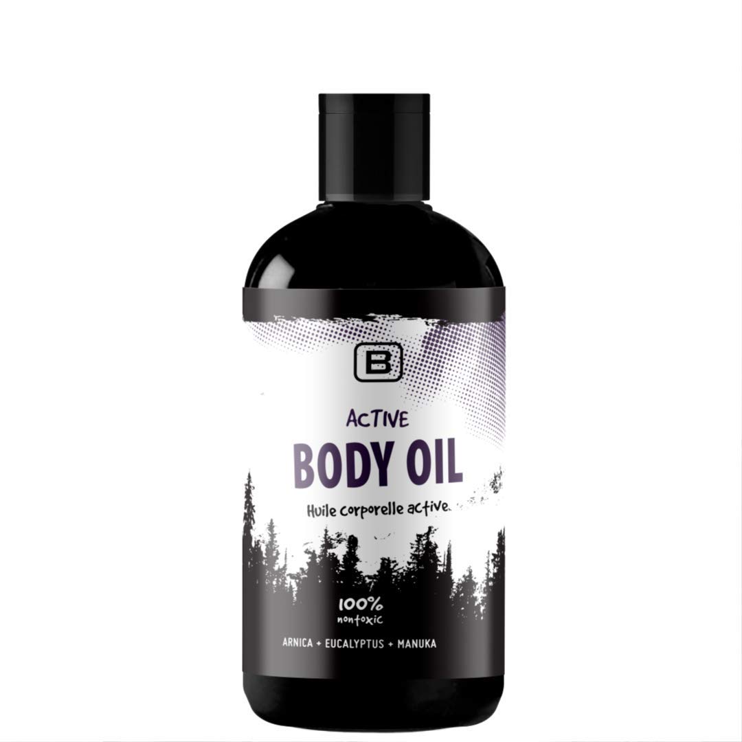 BOYZZ ONLY Black on WhiteActive Body Oil - CertClean Certified - Organic - | Cruelty Free | Vegan. Toxin free body oil for sport and massage