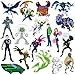 Ben 10 Alien Force Characters 50ct Vinyl Large Deluxe Stickers Variety Pack – Die Cut Designs for Laptop, Water Bottle, Scrapbooking, Tablet & Indoor/Outdoor Surfaces