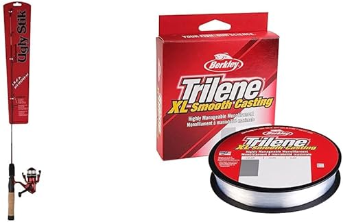 Ugly Stik Combo de carrete giratorio y caña de pescar Dock Runner