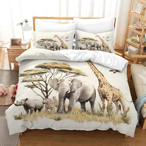Housse de couette 3D haut de gamme en microfibre rustique - 3