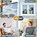rabbitgoo One Way Window Privacy Film Window Tint for Home, Reflective Mirror Sun Blocking Heat Control UV Protection See Out Not in Office Door Covering, Silver, 17.5 in X 6.5 Feet