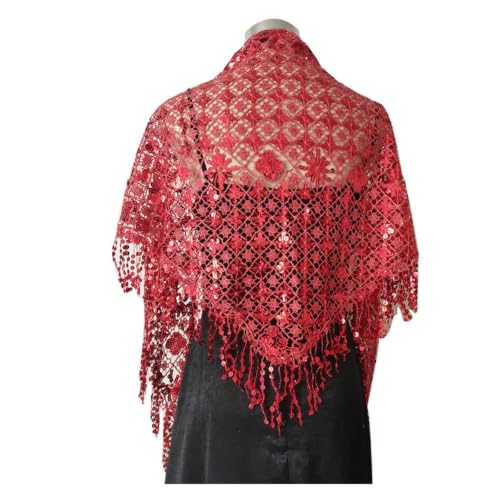 Châle en sequins scintillants pour robe de soirée et banquets élégants