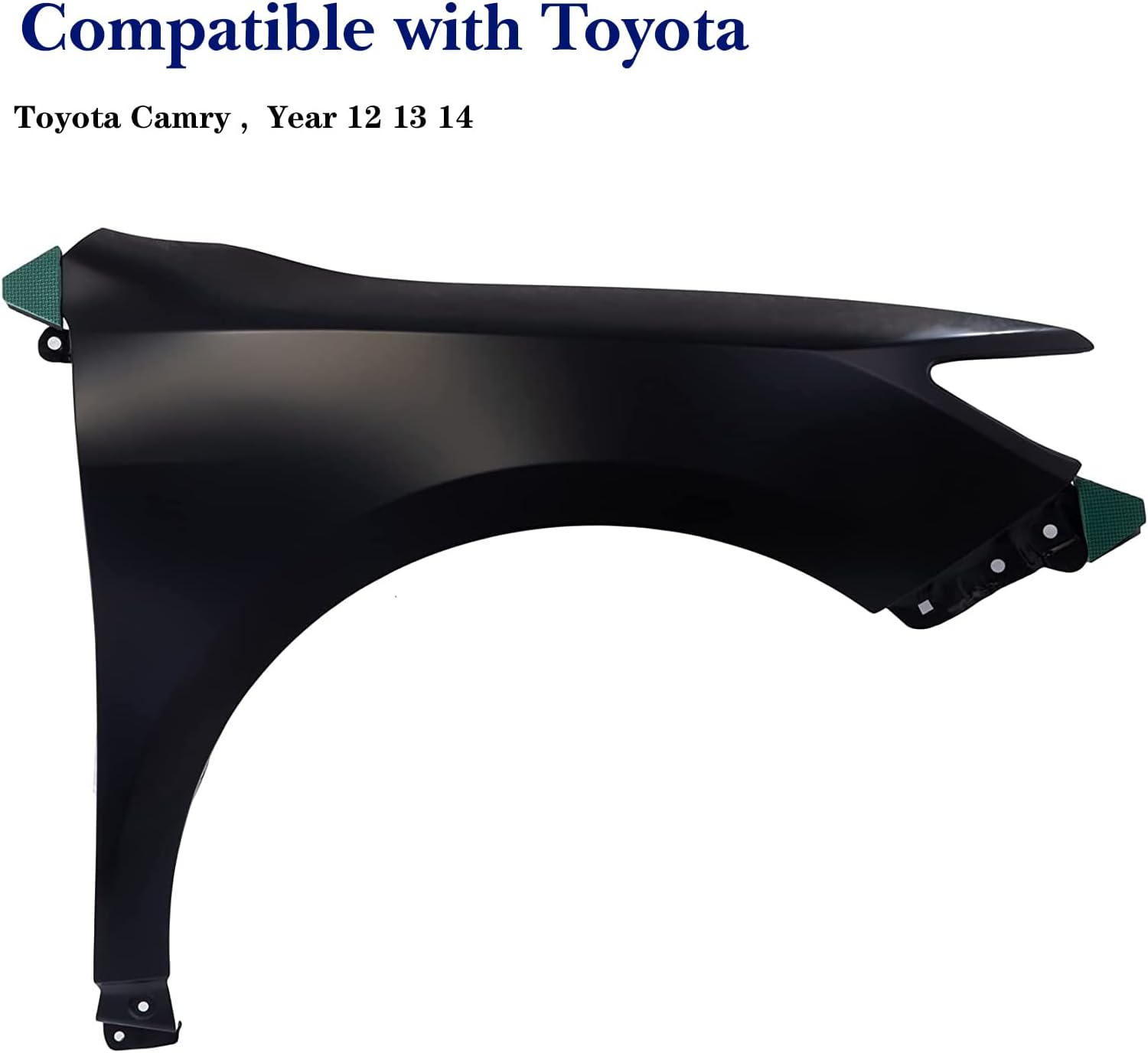 Replacement Parts Front Right Passenger Side Fender Steel Compatible With Toyota Camry 2012 2013 2014 Hybrid LE XLE L SE Sport