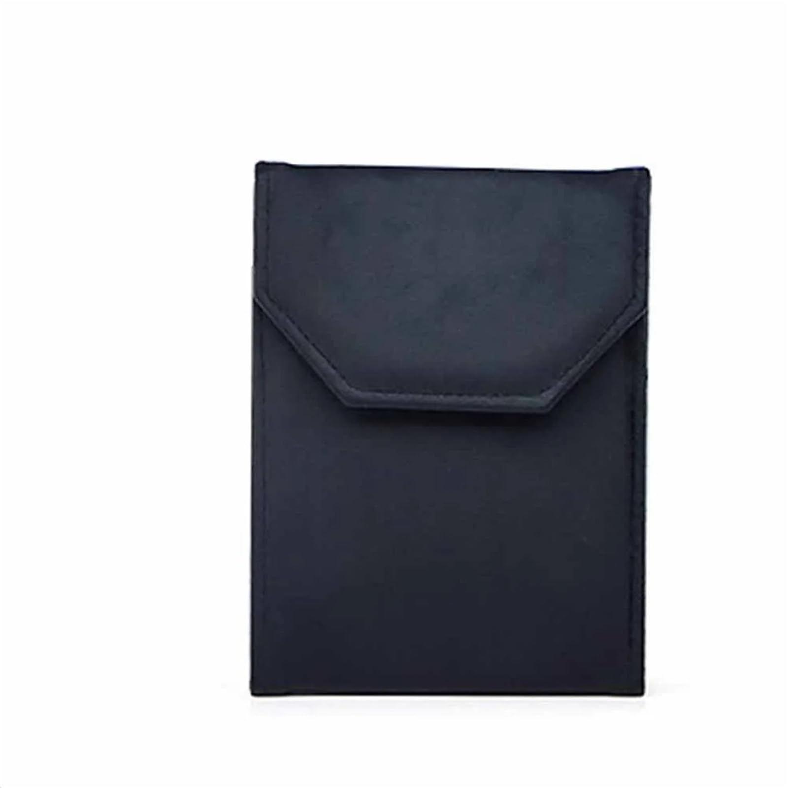 WLIHDB Velvet Material Jewelry Pouch Foldable Design Snap Button Closure Necklace Organizer Bag Soft Lining Storage for Jewellery
