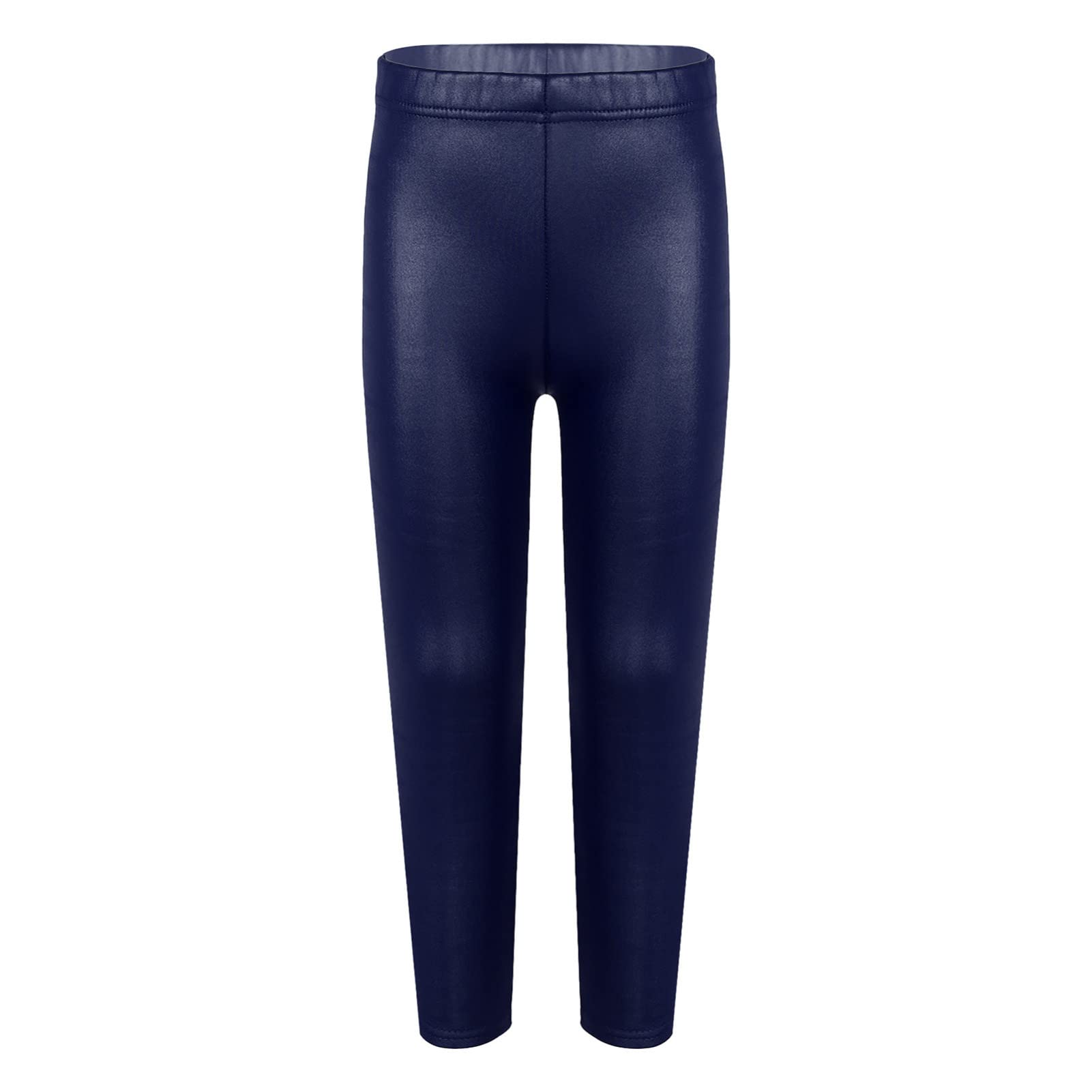 Leggings Patinage Fille IEFIEL - 100% Polyester - Colorblock - Taille Mi-Haute - Pour Danse Et Sport 3-16 Ans