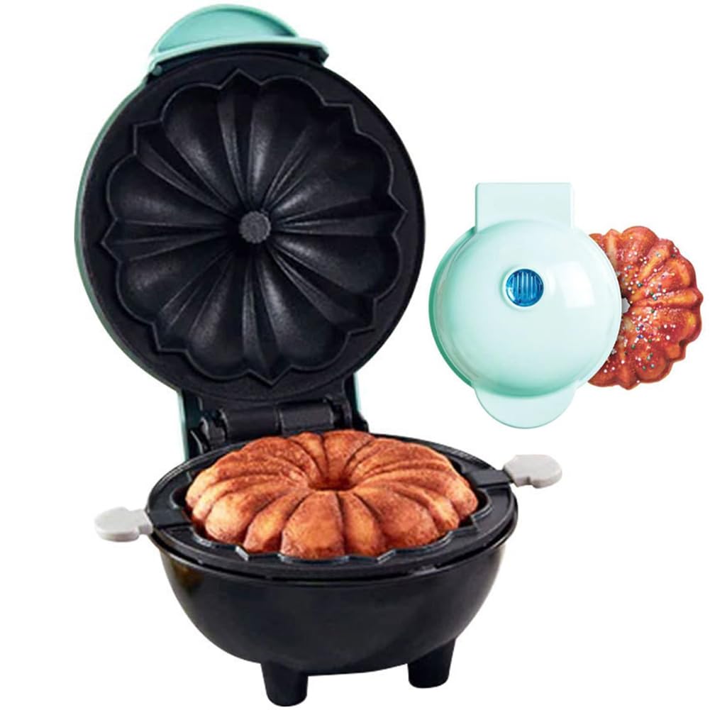 Asixxsix Mini Cake Maker, 550W Design A Forma Di Torta Waffle - 11