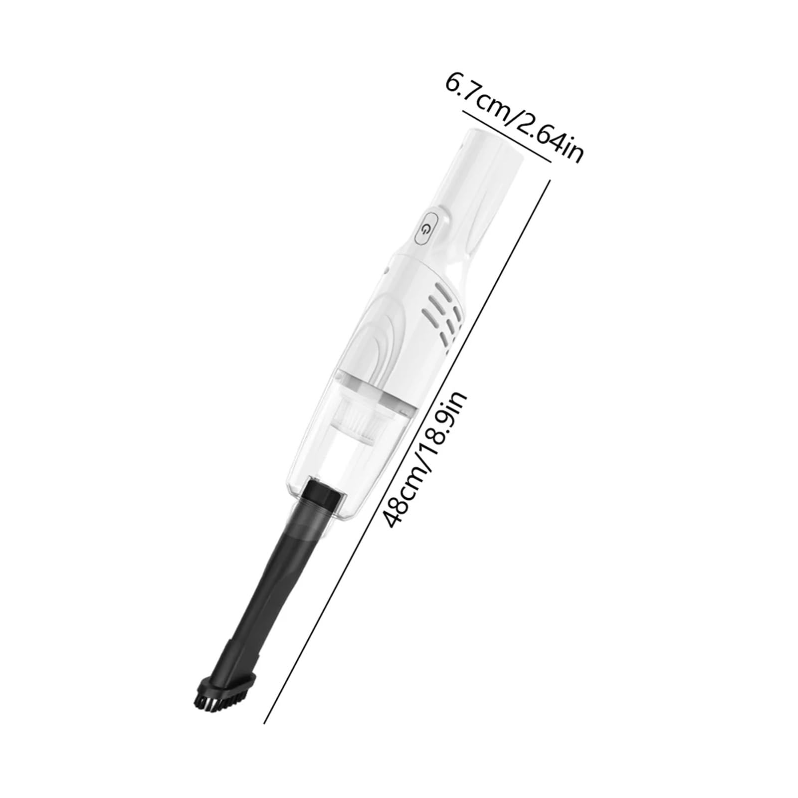 Aspirapolvere portatile senza fili USB ricaricabile palmare raccoglitore di polvere 3000Pa 1200mAh maniglia rotante for peli animali domestici in auto Pulizia Facile Veloce Vari Scenari(White)