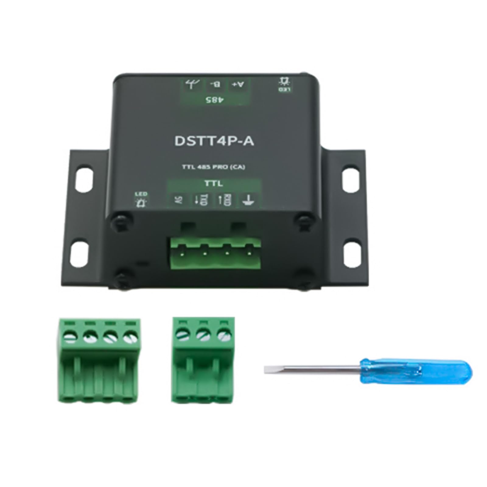 CHENZILIN Industrial TTLs to RS485 Converters with Isolation, SP3485 Serials Module, Aluminum Alloy Shell for Harsh Environment