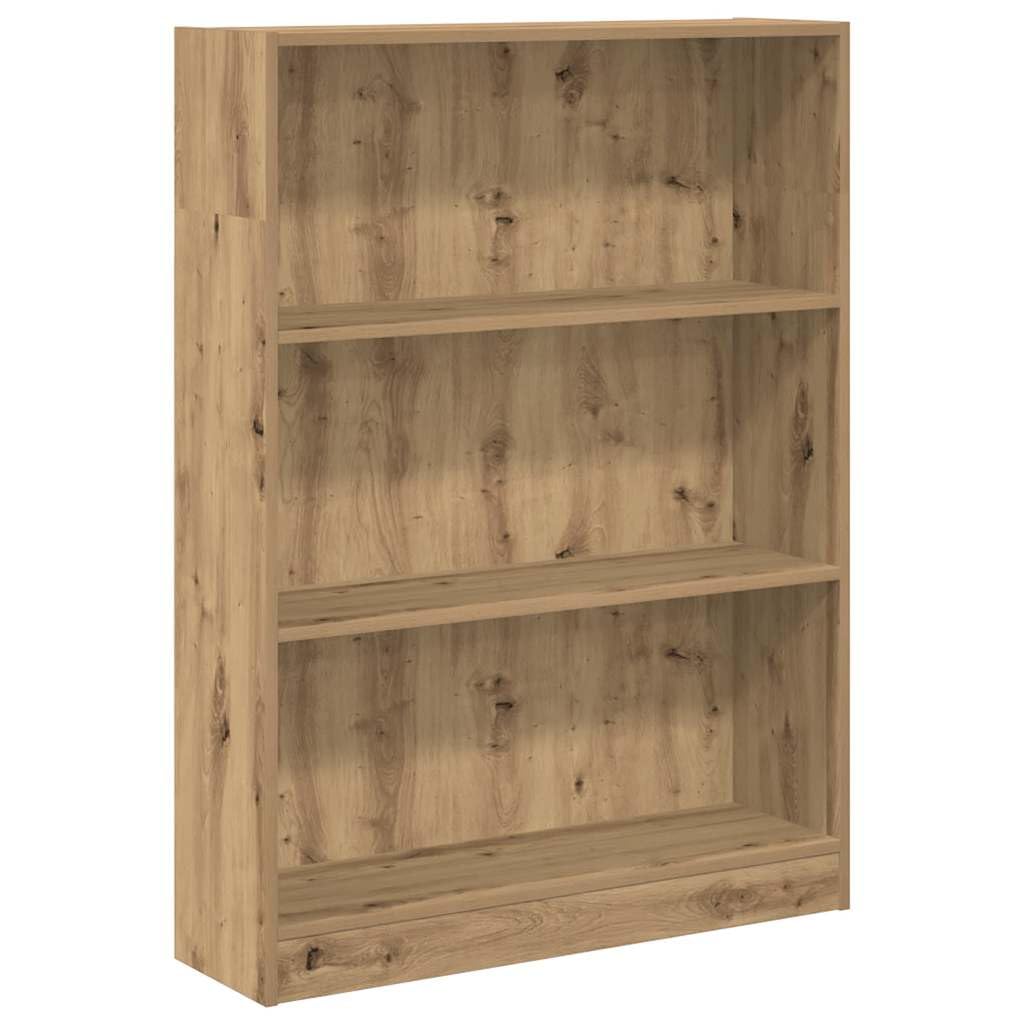 vidaXL Bookcase Artisian Oak 80x24x109 cm Engineered Wood — image 1