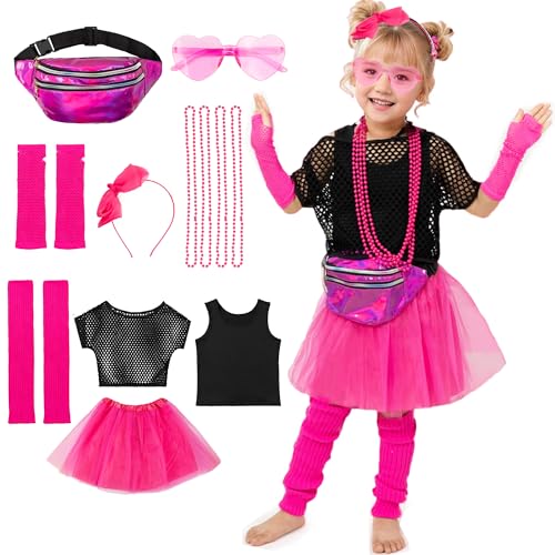 Disfraz de niña temática 80s, talla 5-6