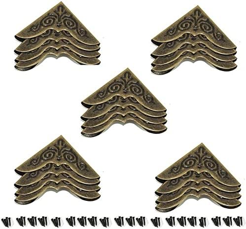 Antique Brass Jewelry Box Corner Guards - 4 Or 20pcs Decorative Edge Protectors