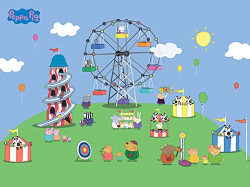 Peppa Pig Toile Imprimée Fairground 60x80cm Décoration Murale