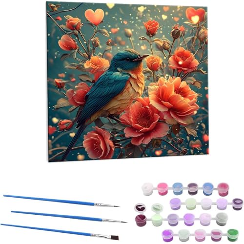 ԙ G Paint by Numbers hG Lbg l ʂ肦 lphGLoXNtg  LoXA[g uVƃANG̋, ItBX CeA rO, ւ̃Mtg 60x60cm (t[