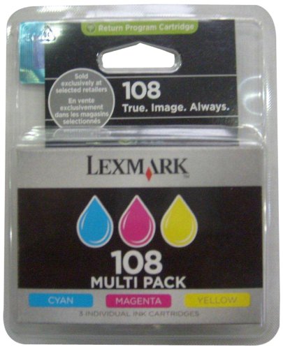 Image of Lexmark #108 3 Inkjet Cartridge - Cyan/Magenta/Yellow