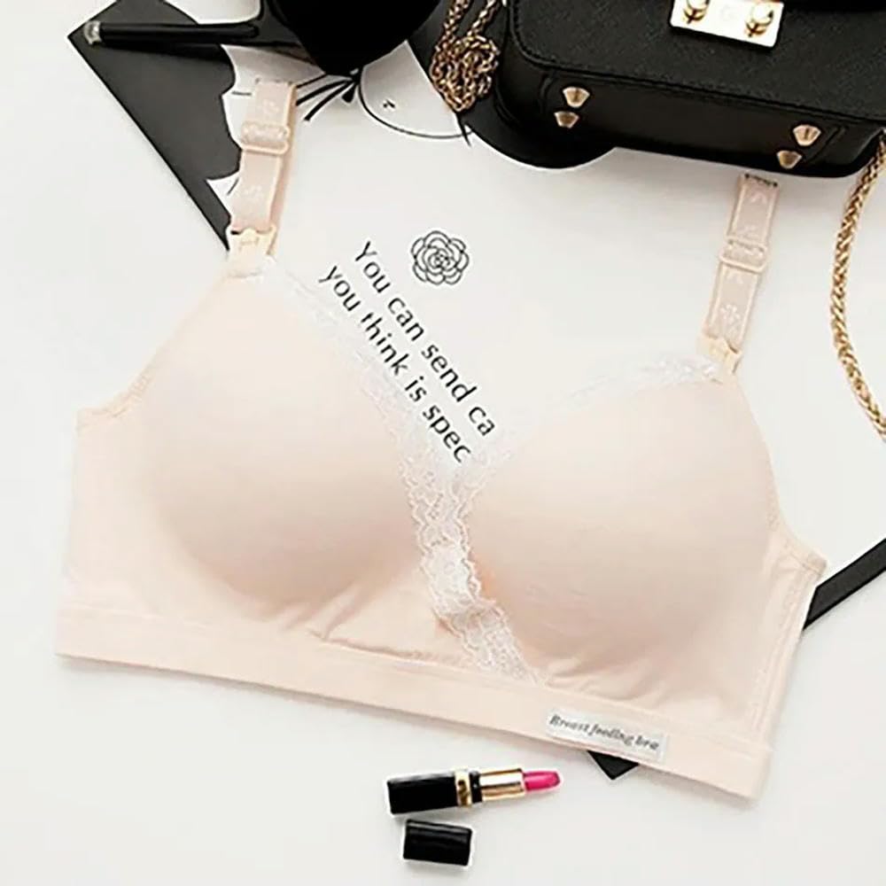 ZBDP - Reggiseno per allattamento in gravidanza, senza cuciture, senza cuciture, per l'allattamento al seno