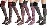 STYLEGAGA Winter Knit Over The Knee High Boot Socks