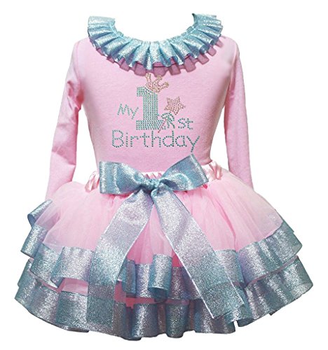 Falda de pétalos regalo de cumpleaños My 1st Birthday con corazones tiernos