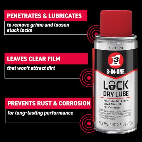 3-IN-ONE Lock Dry Lube, 2.5 OZ [12-Pack] - Thumbnail 2